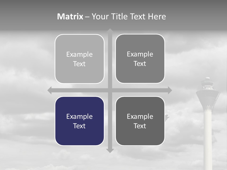 Gloomy Tower Transport PowerPoint Template