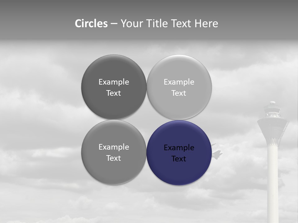 Gloomy Tower Transport PowerPoint Template