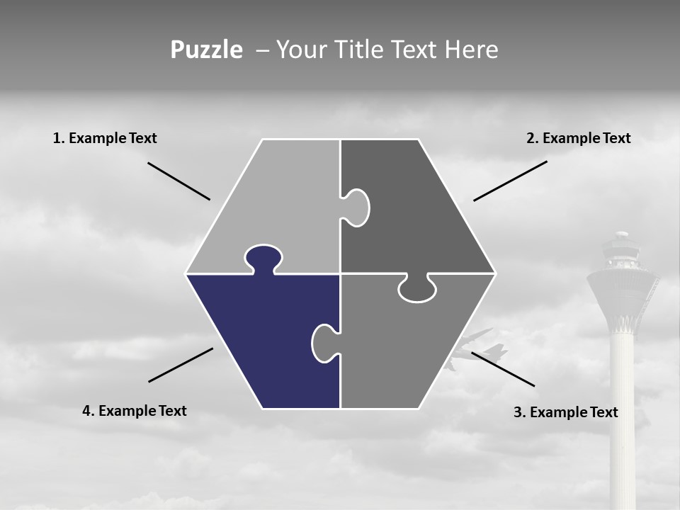 Gloomy Tower Transport PowerPoint Template