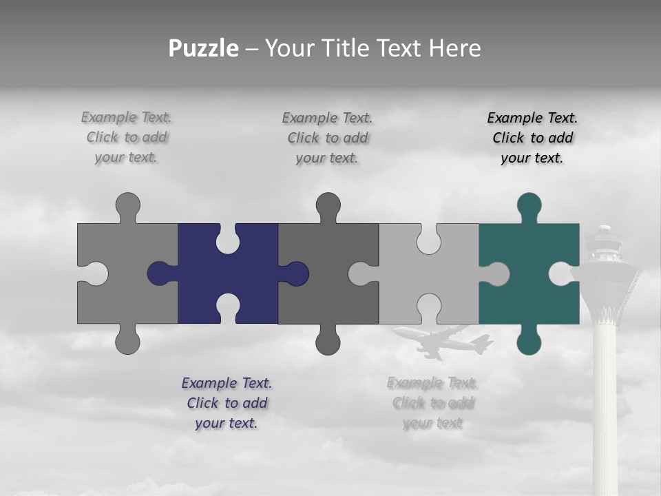 Gloomy Tower Transport PowerPoint Template