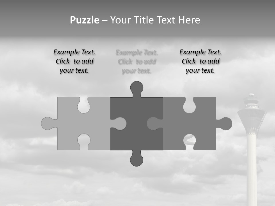 Gloomy Tower Transport PowerPoint Template