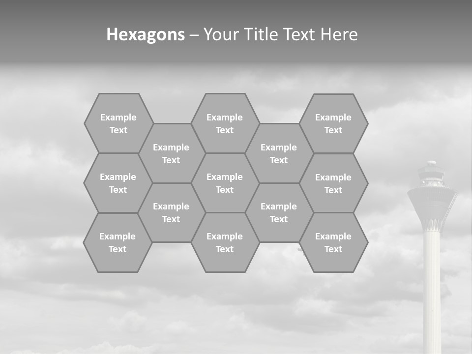 Gloomy Tower Transport PowerPoint Template