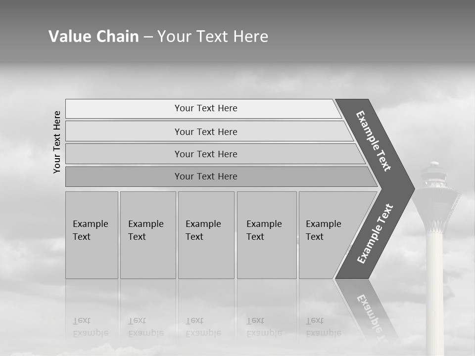 Gloomy Tower Transport PowerPoint Template