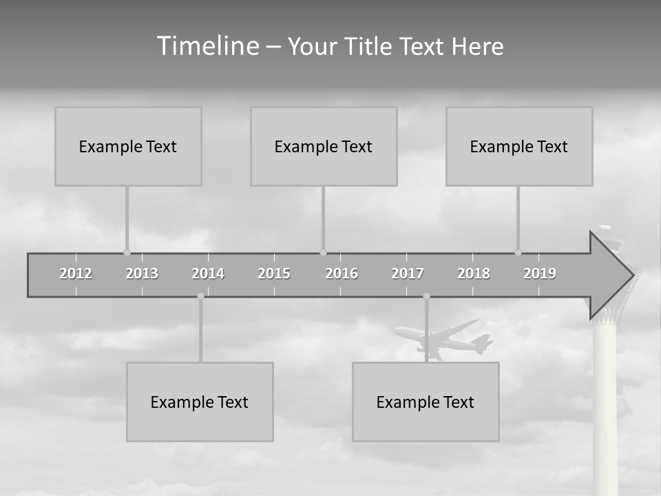 Gloomy Tower Transport PowerPoint Template