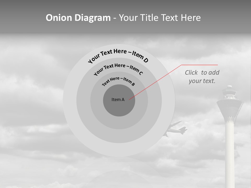 Gloomy Tower Transport PowerPoint Template