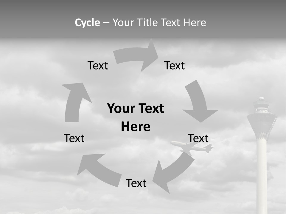 Gloomy Tower Transport PowerPoint Template