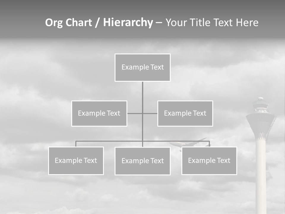 Gloomy Tower Transport PowerPoint Template