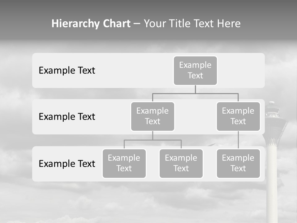 Gloomy Tower Transport PowerPoint Template