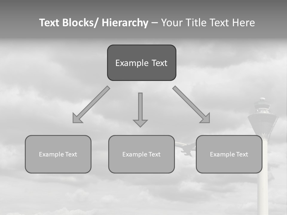 Gloomy Tower Transport PowerPoint Template