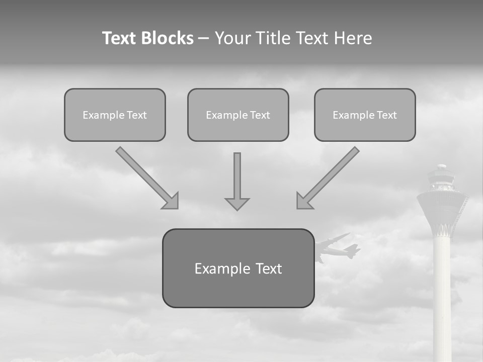 Gloomy Tower Transport PowerPoint Template