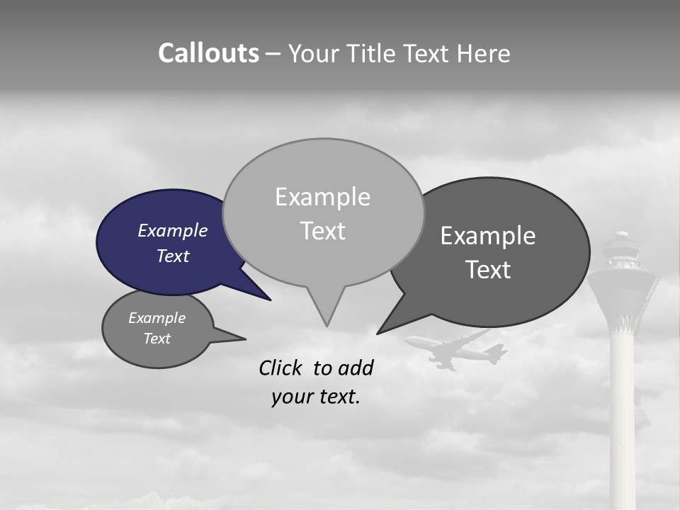 Gloomy Tower Transport PowerPoint Template