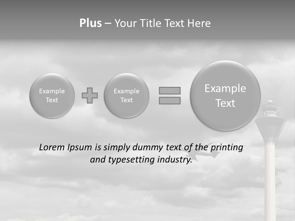 Gloomy Tower Transport PowerPoint Template