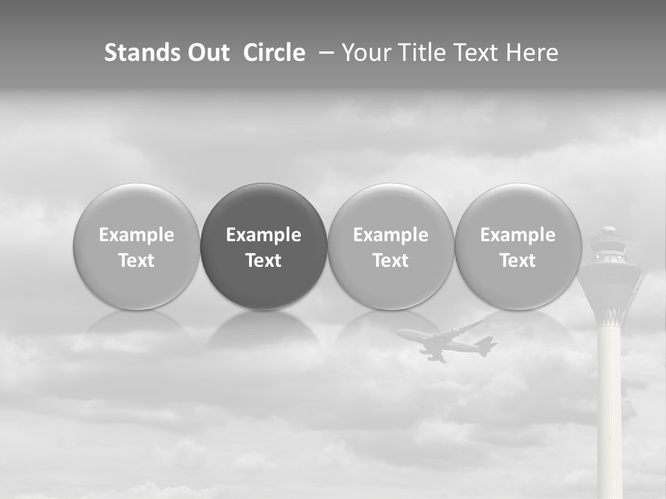 Gloomy Tower Transport PowerPoint Template