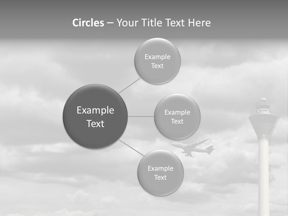 Gloomy Tower Transport PowerPoint Template