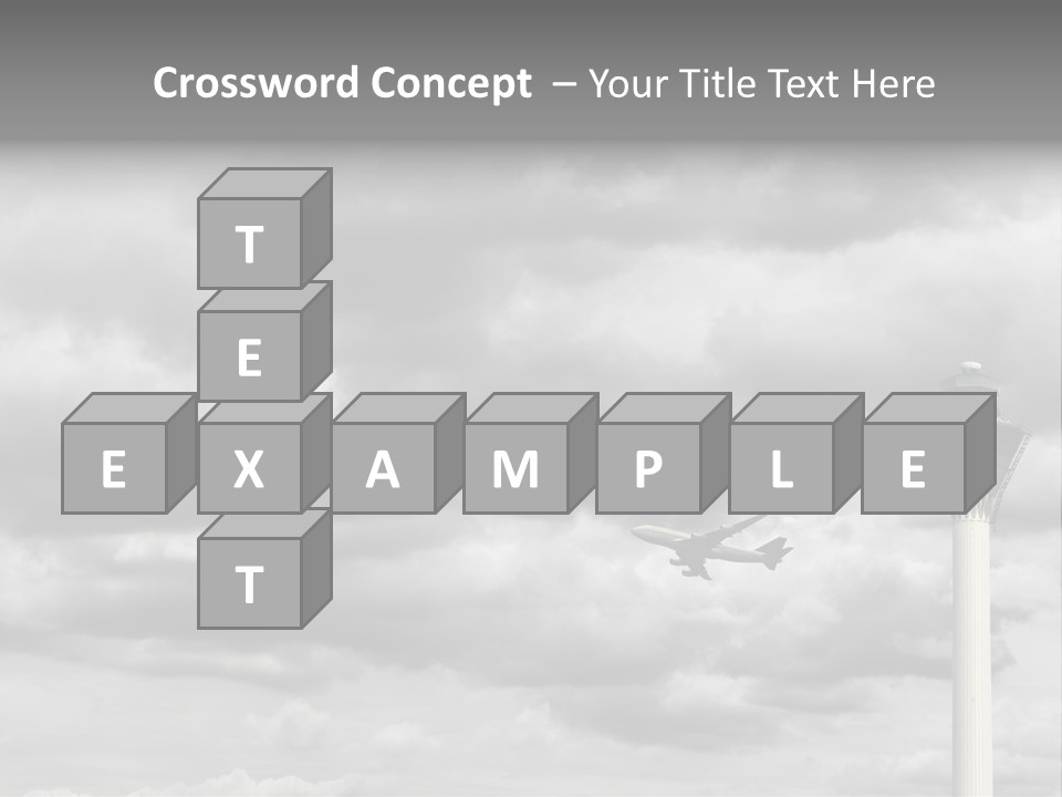Gloomy Tower Transport PowerPoint Template