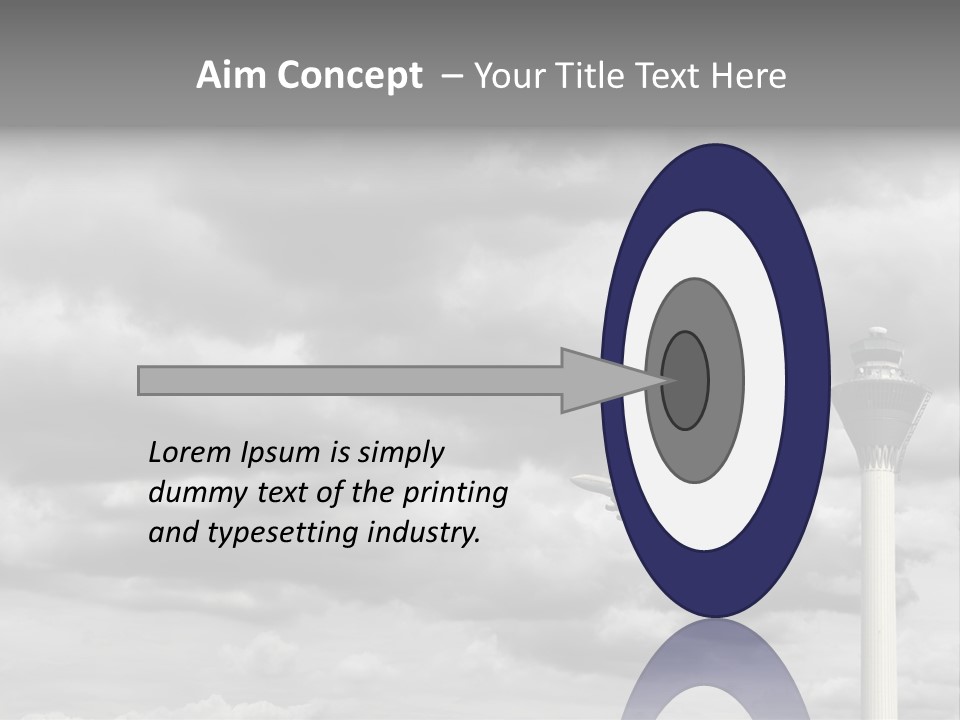 Gloomy Tower Transport PowerPoint Template