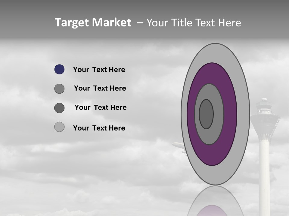 Gloomy Tower Transport PowerPoint Template