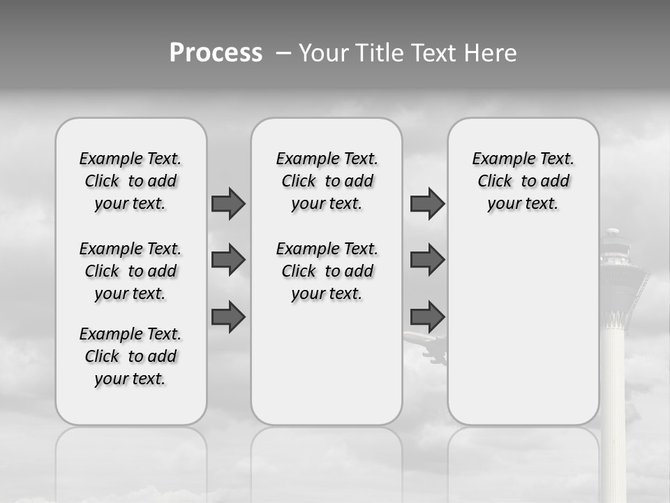 Gloomy Tower Transport PowerPoint Template