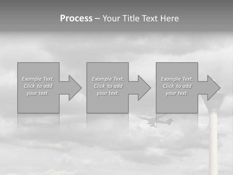 Gloomy Tower Transport PowerPoint Template