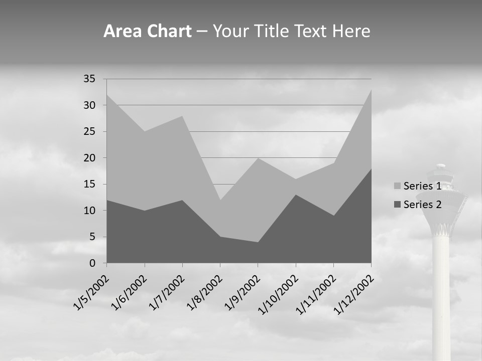 Gloomy Tower Transport PowerPoint Template