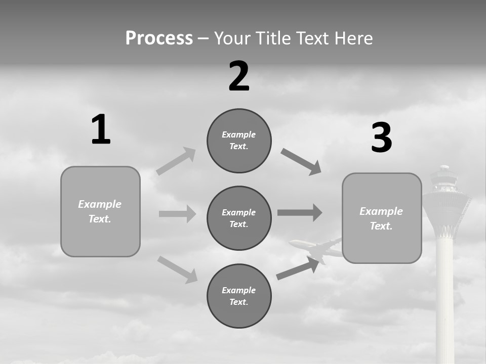 Gloomy Tower Transport PowerPoint Template