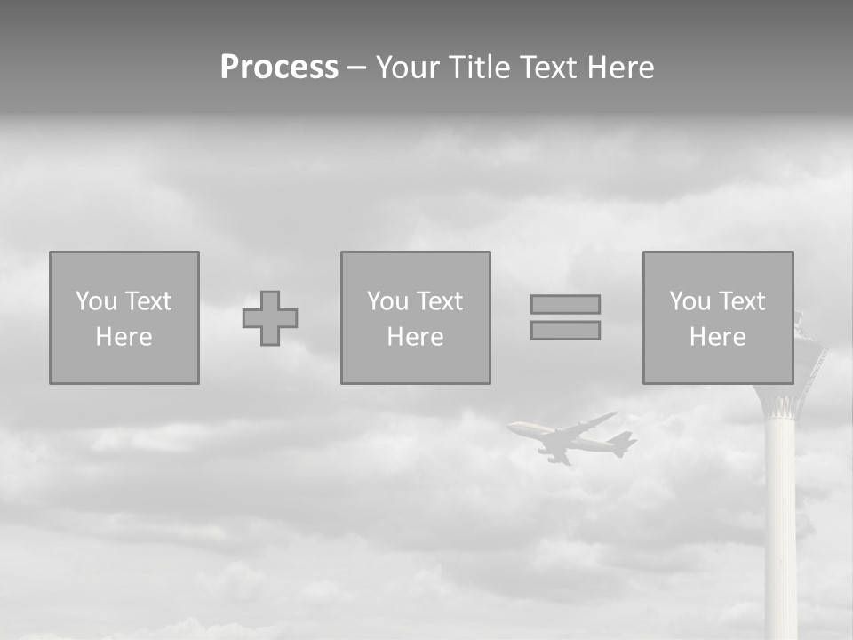 Gloomy Tower Transport PowerPoint Template