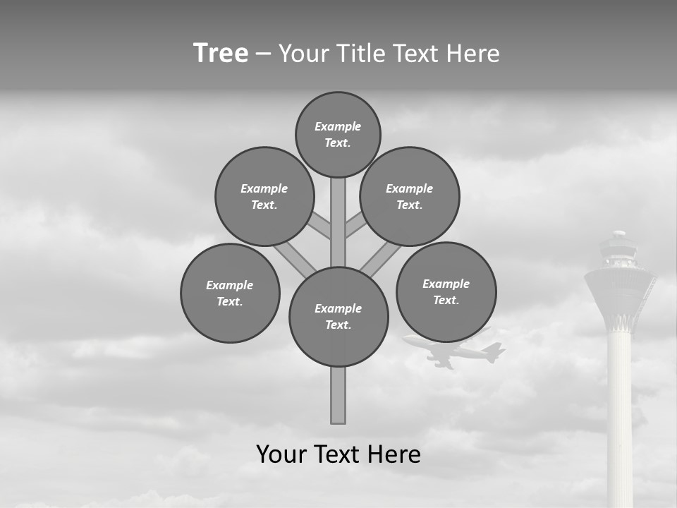 Gloomy Tower Transport PowerPoint Template