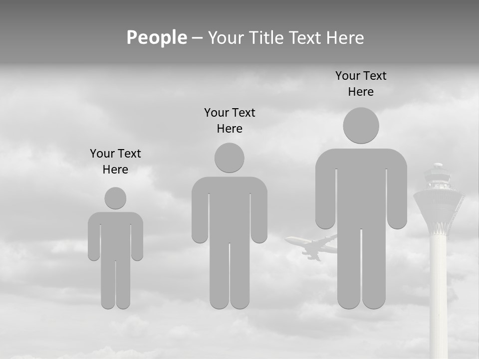 Gloomy Tower Transport PowerPoint Template