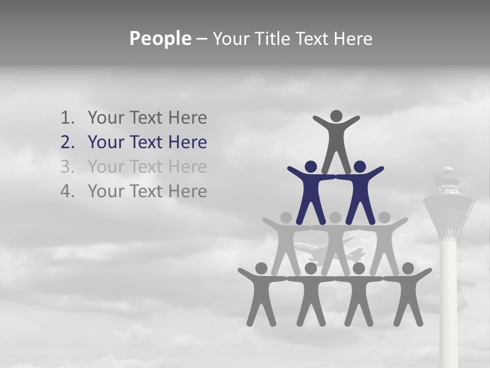 Gloomy Tower Transport PowerPoint Template