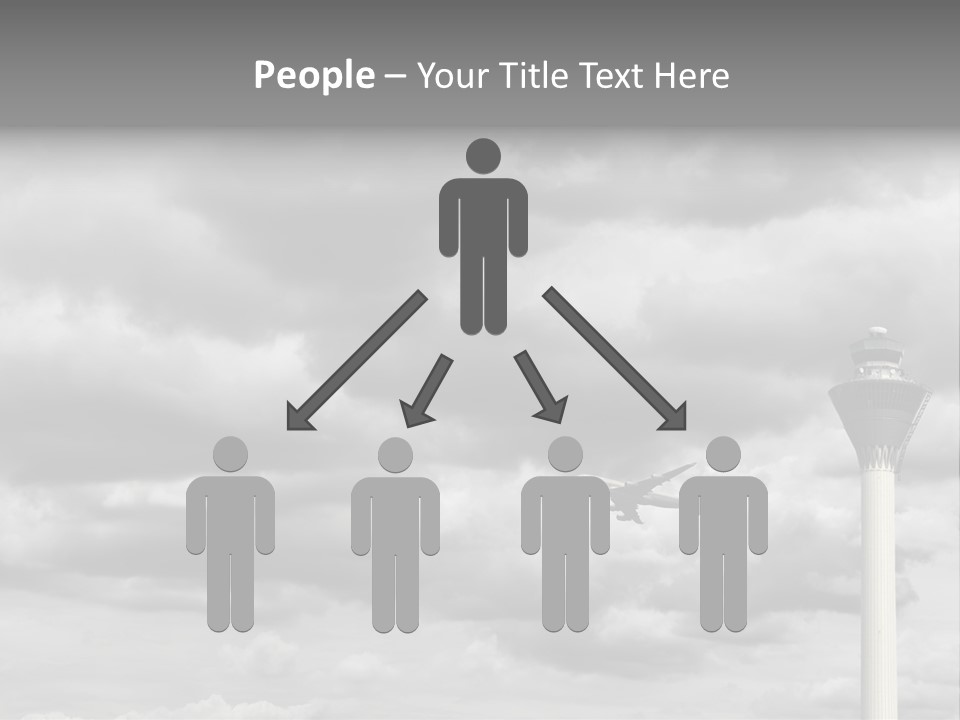 Gloomy Tower Transport PowerPoint Template