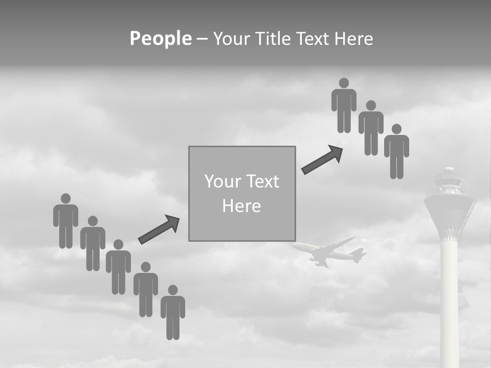 Gloomy Tower Transport PowerPoint Template
