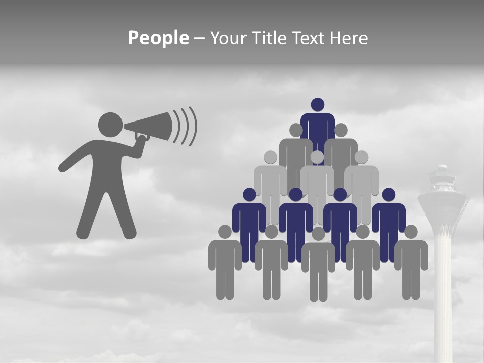 Gloomy Tower Transport PowerPoint Template