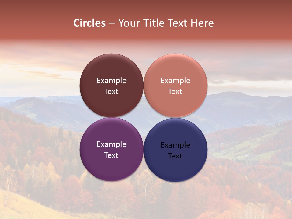 Meadow Beautiful Golden PowerPoint Template