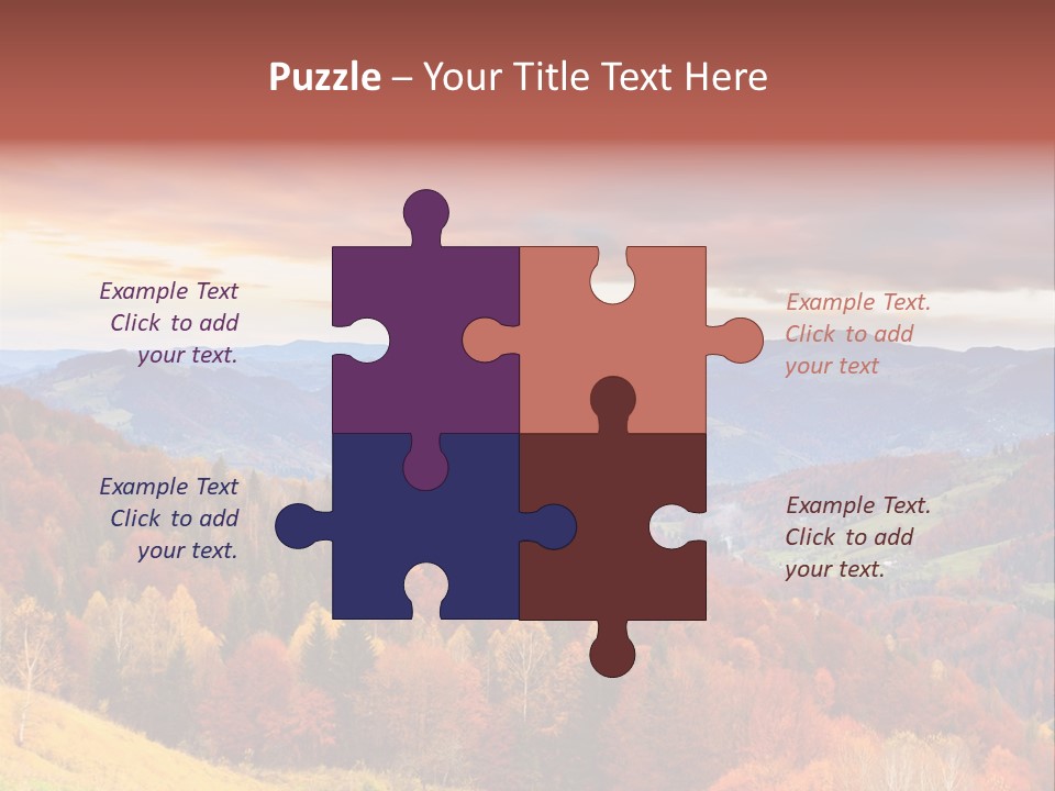 Meadow Beautiful Golden PowerPoint Template