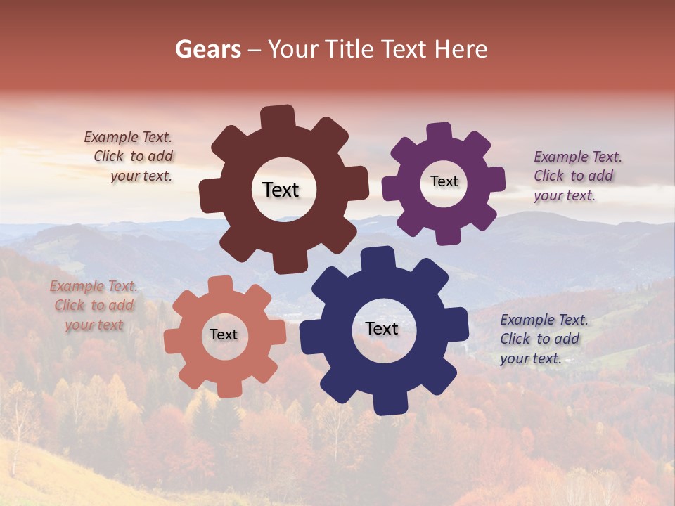 Meadow Beautiful Golden PowerPoint Template