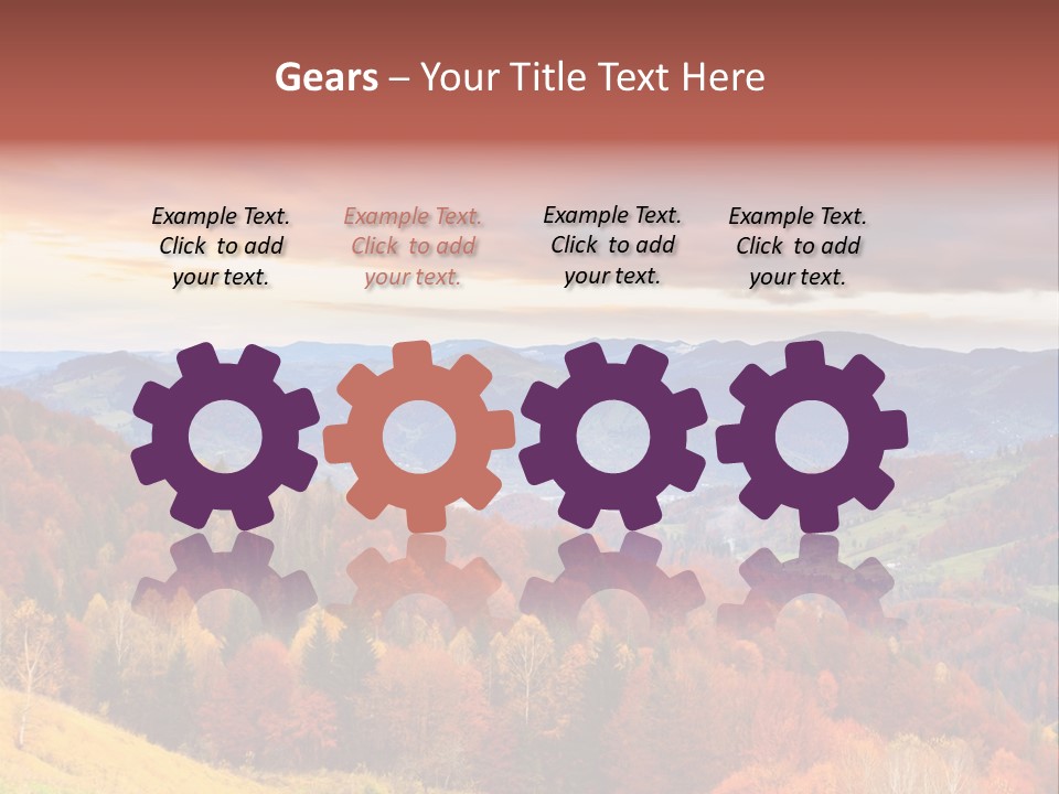 Meadow Beautiful Golden PowerPoint Template