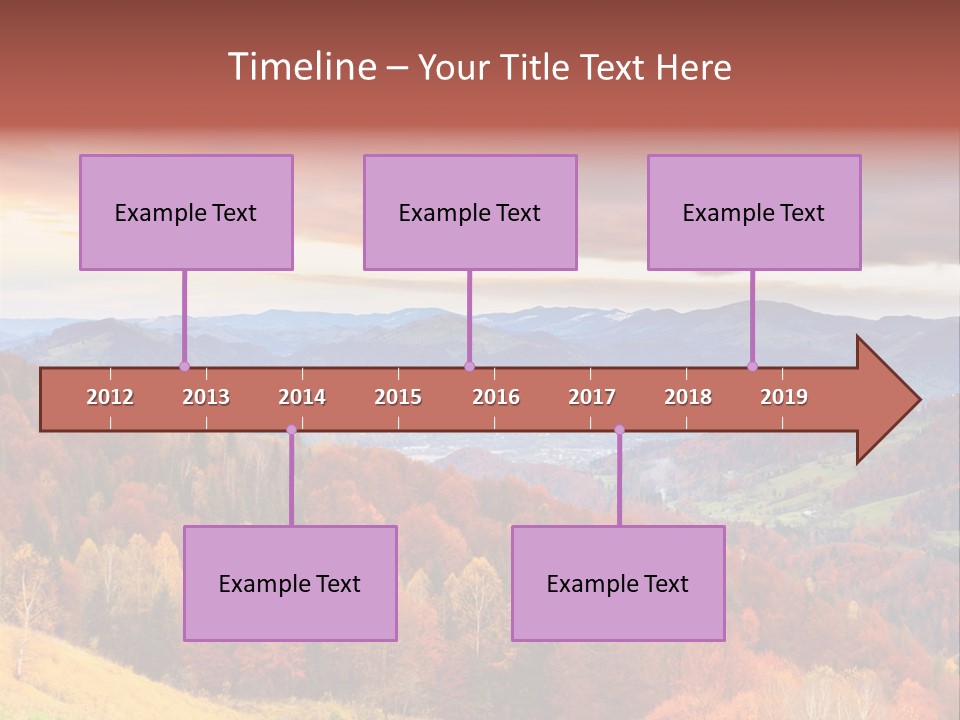 Meadow Beautiful Golden PowerPoint Template