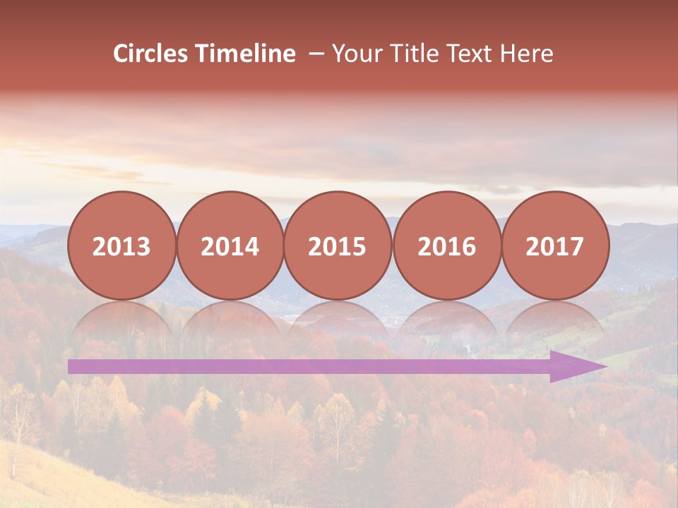 Meadow Beautiful Golden PowerPoint Template