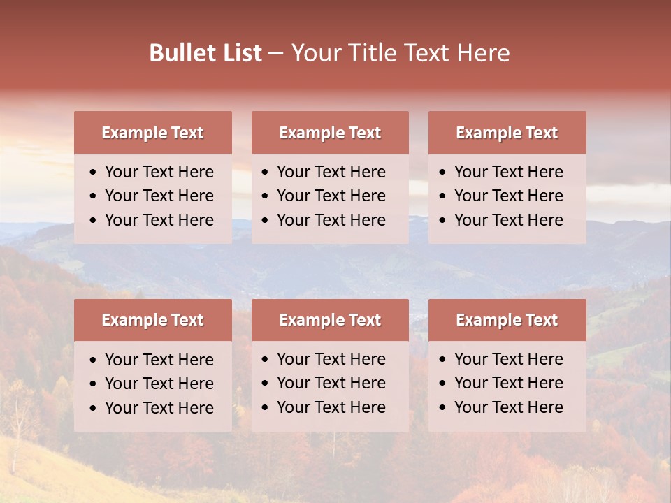 Meadow Beautiful Golden PowerPoint Template