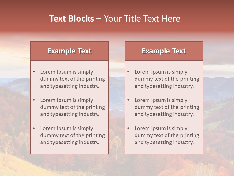 Meadow Beautiful Golden PowerPoint Template