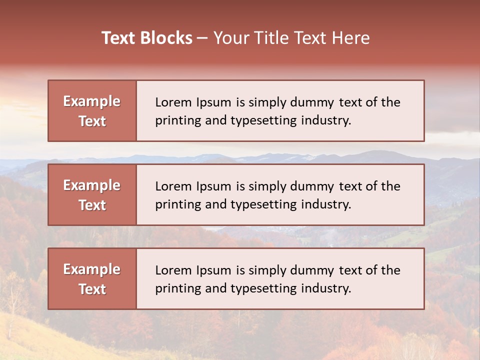 Meadow Beautiful Golden PowerPoint Template