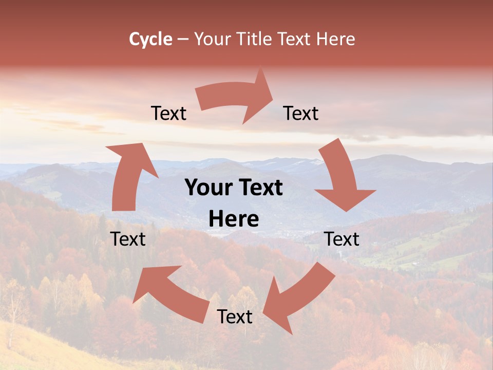 Meadow Beautiful Golden PowerPoint Template