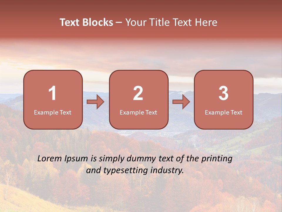 Meadow Beautiful Golden PowerPoint Template