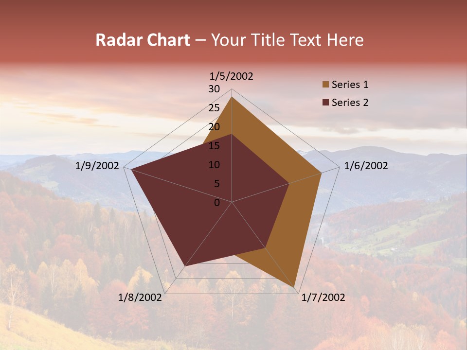 Meadow Beautiful Golden PowerPoint Template