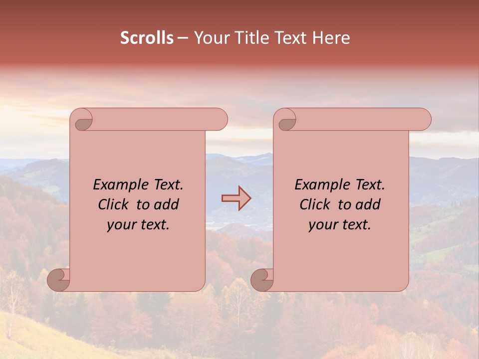 Meadow Beautiful Golden PowerPoint Template