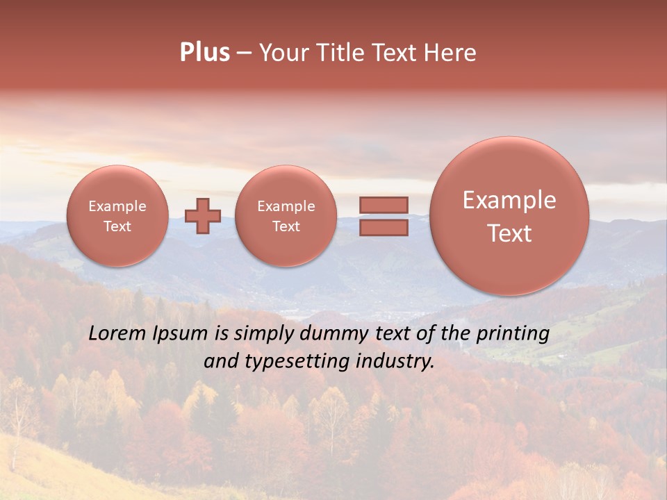 Meadow Beautiful Golden PowerPoint Template