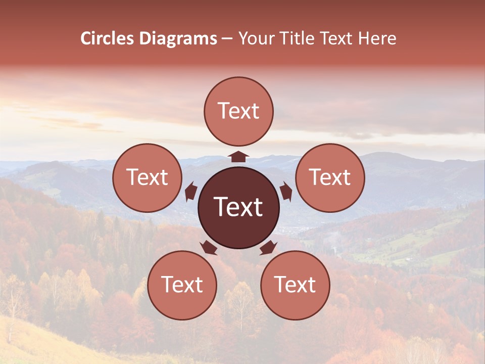 Meadow Beautiful Golden PowerPoint Template