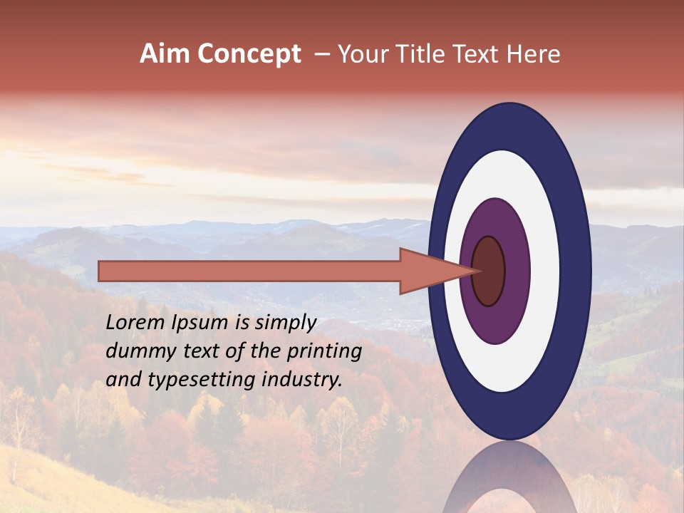 Meadow Beautiful Golden PowerPoint Template