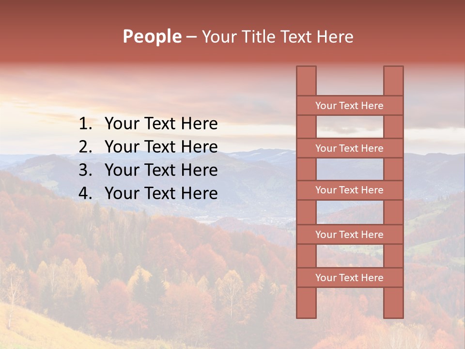 Meadow Beautiful Golden PowerPoint Template