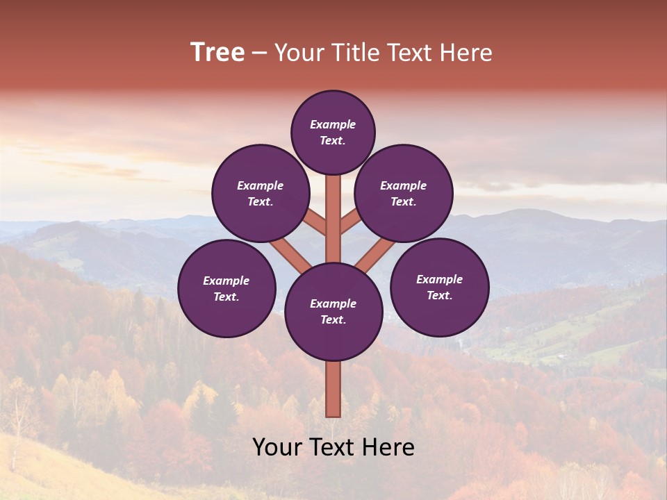 Meadow Beautiful Golden PowerPoint Template